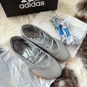 Adidas Taekwondo Mei Ballet Flats in Silver Metallic